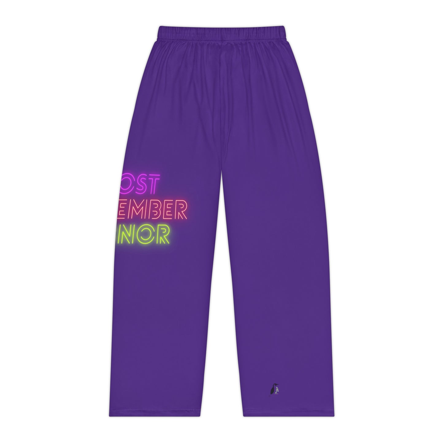 Women's Pajama Pants: Lost Remember Honor Purple