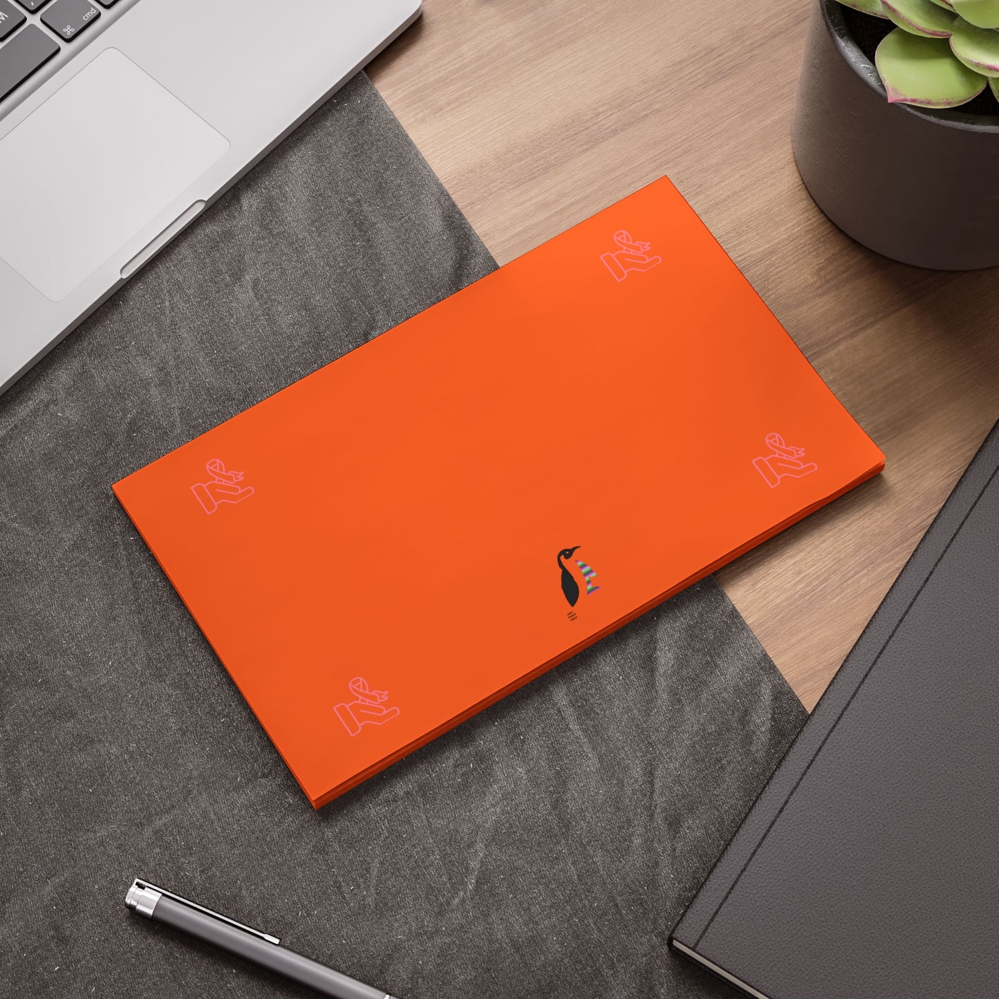 Post-it® Note Pads: Fight Cancer Orange