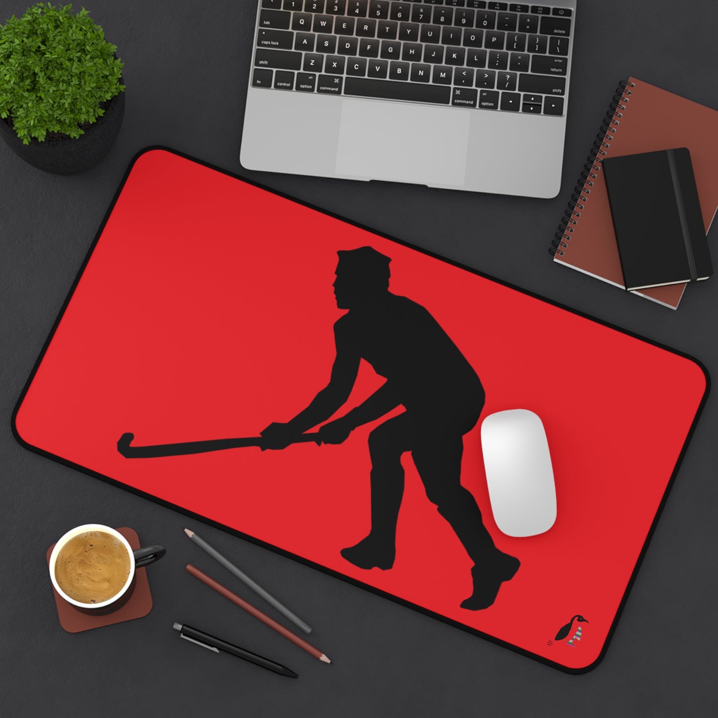 Desk Mat: Hockey Red