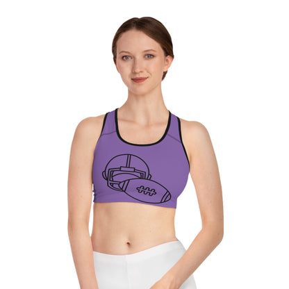 Sports Bra: Football Lite Purple