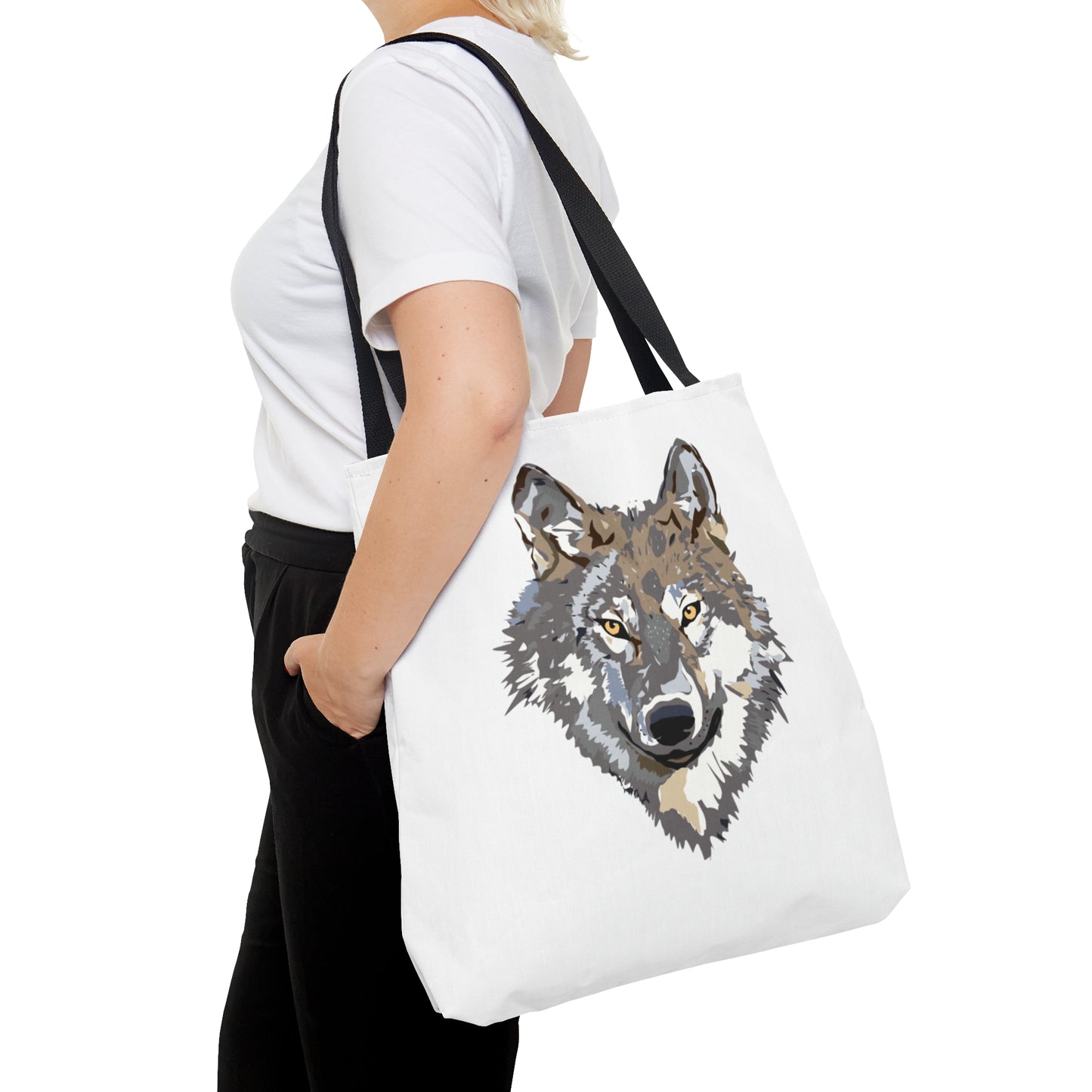 Tote Bag: Wolves White