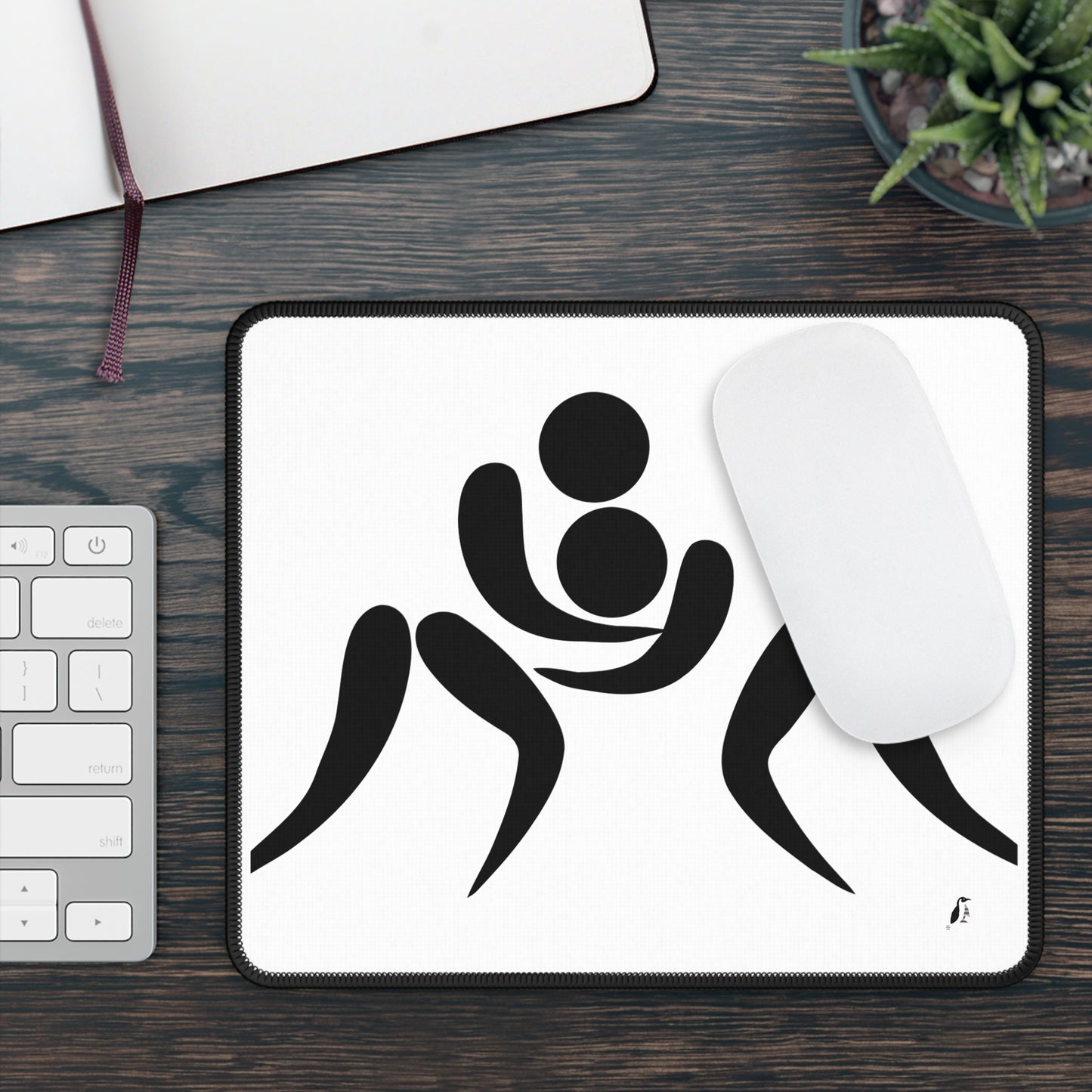 Gaming Mouse Pad: Wrestling White