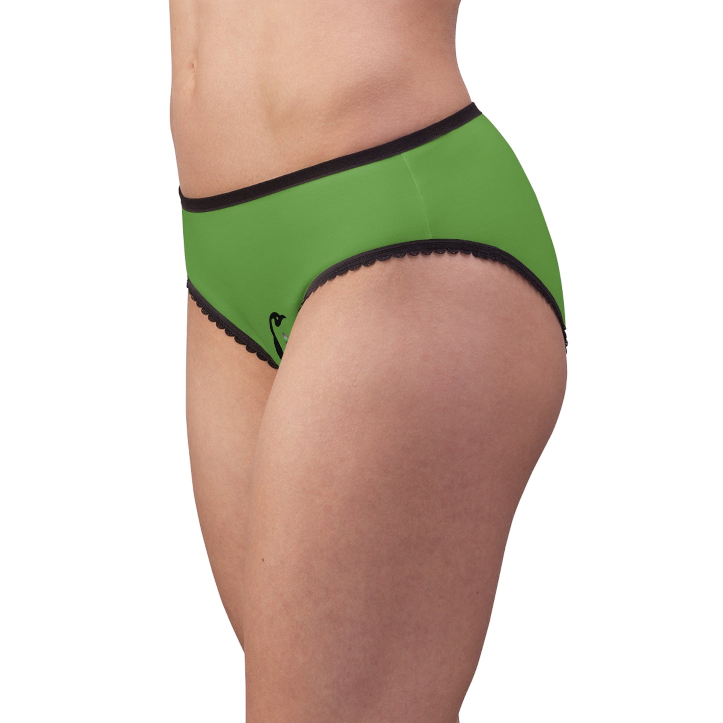 Women's Briefs: Volleyball Green