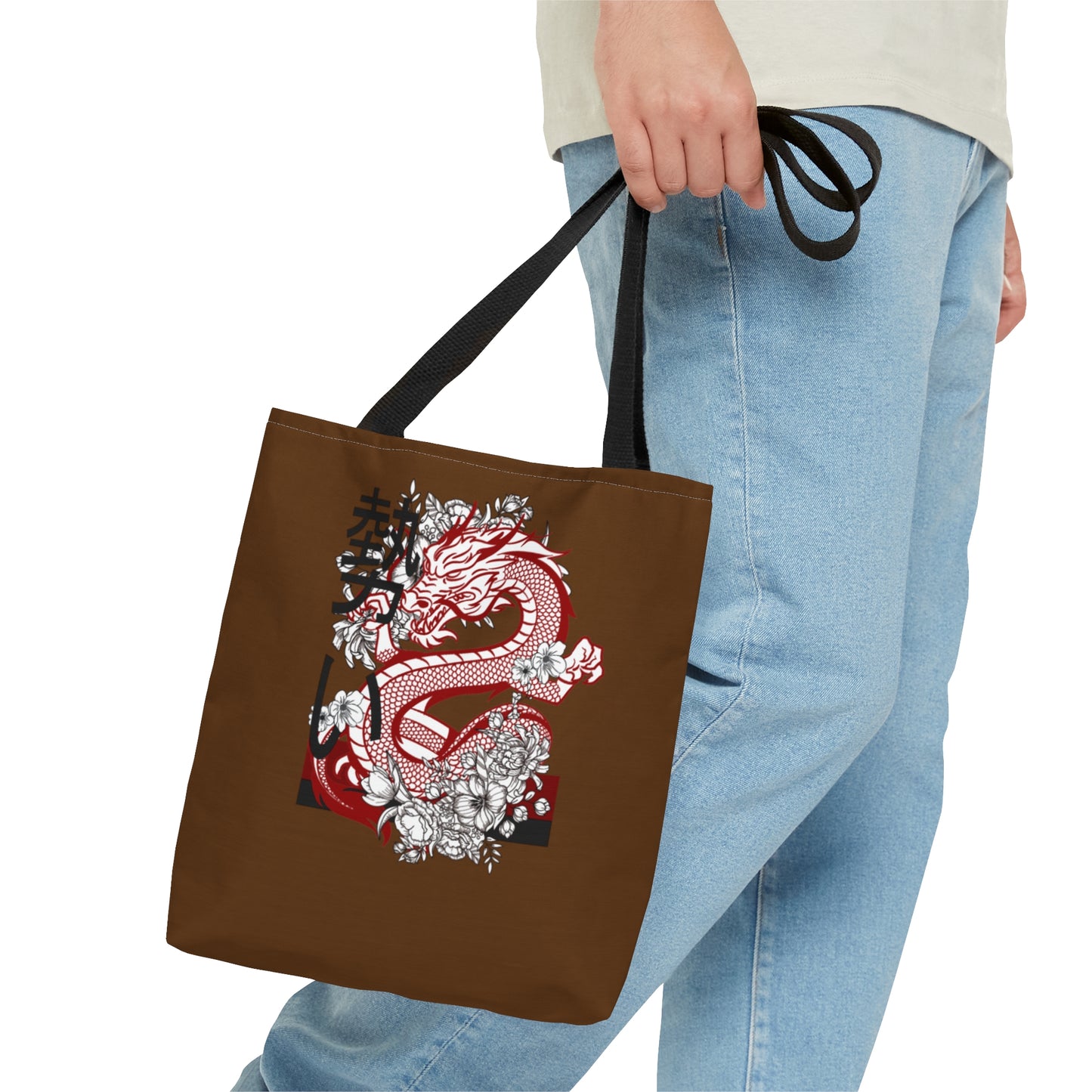 Tote Bag: Dragons Brown