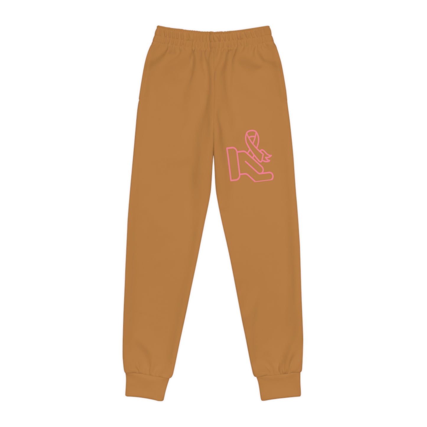 Youth Joggers: Fight Cancer Lite Brown