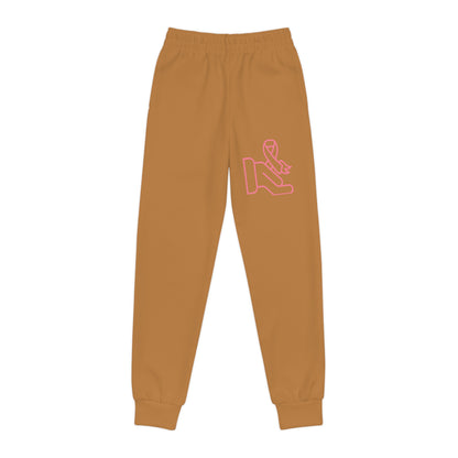 Youth Joggers: Fight Cancer Lite Brown