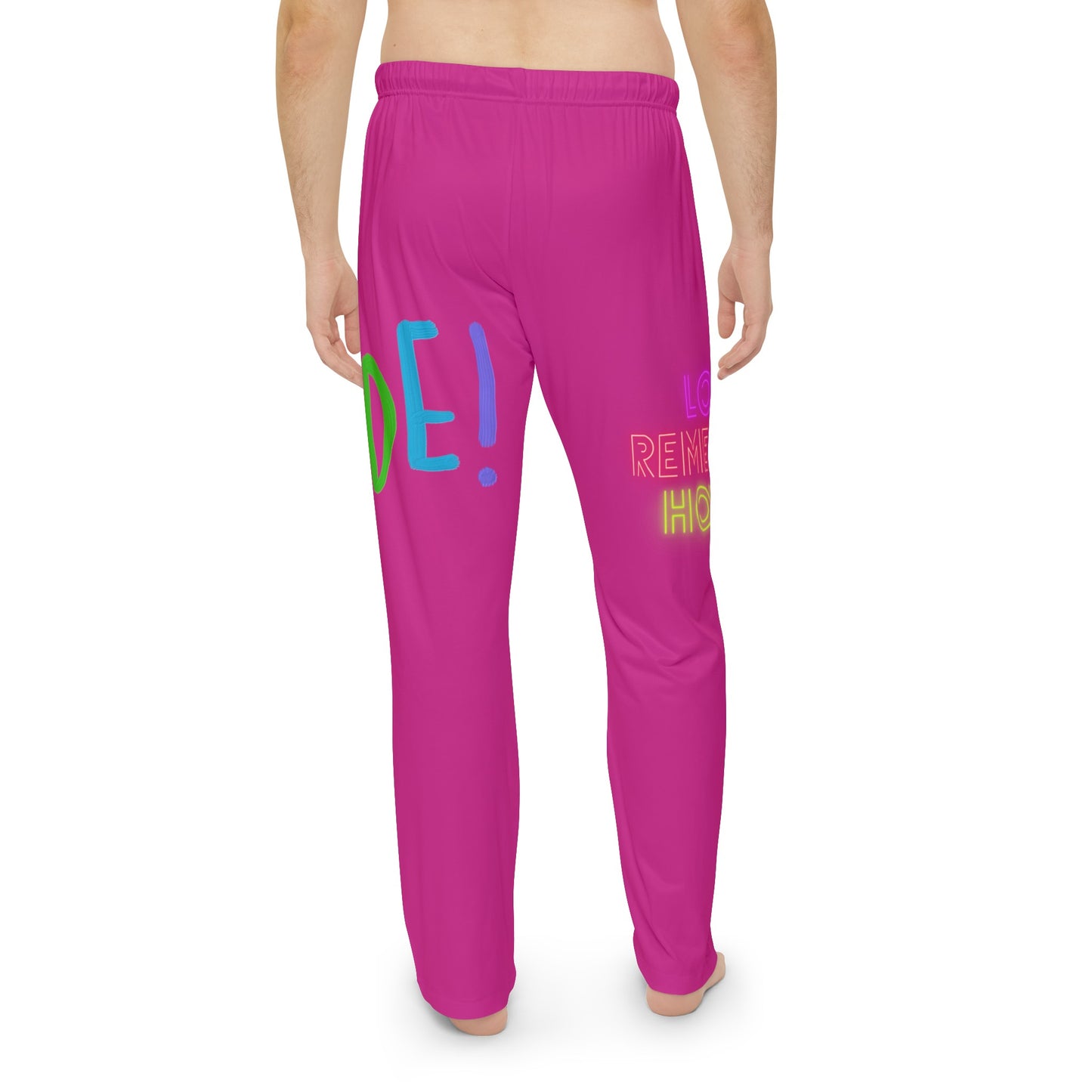 Men's Pajama Pants: LGBTQ Pride Pink