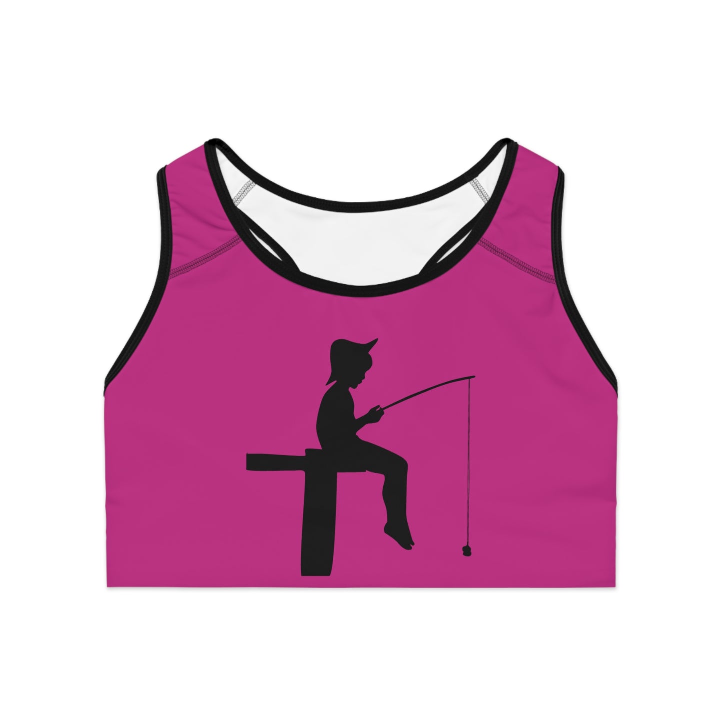 Sports Bra: Fishing Pink