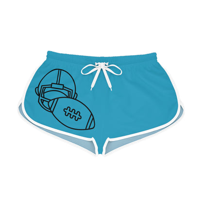 Women's Relaxed Shorts: Football Turquoise