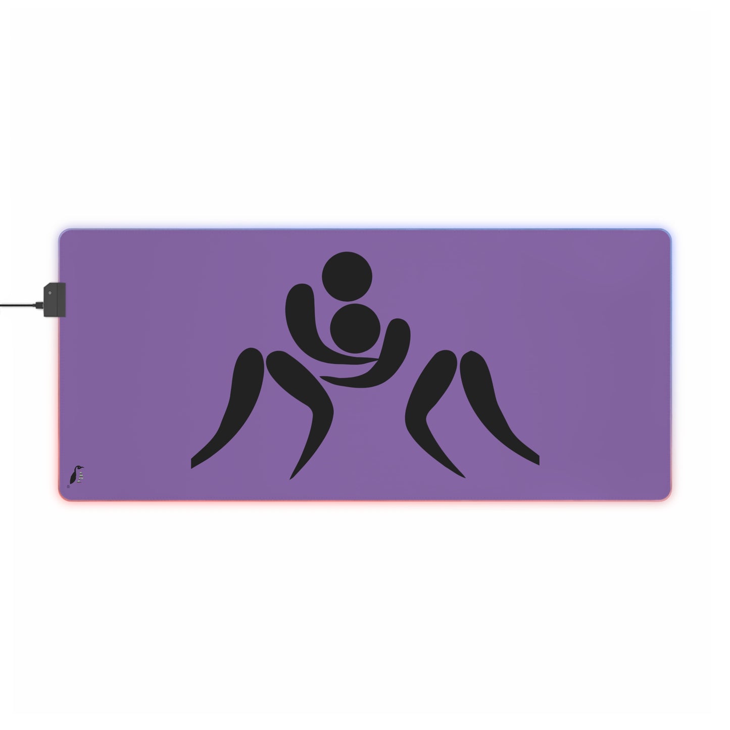 LED Gaming Mouse Pad: Wrestling Lite Purple