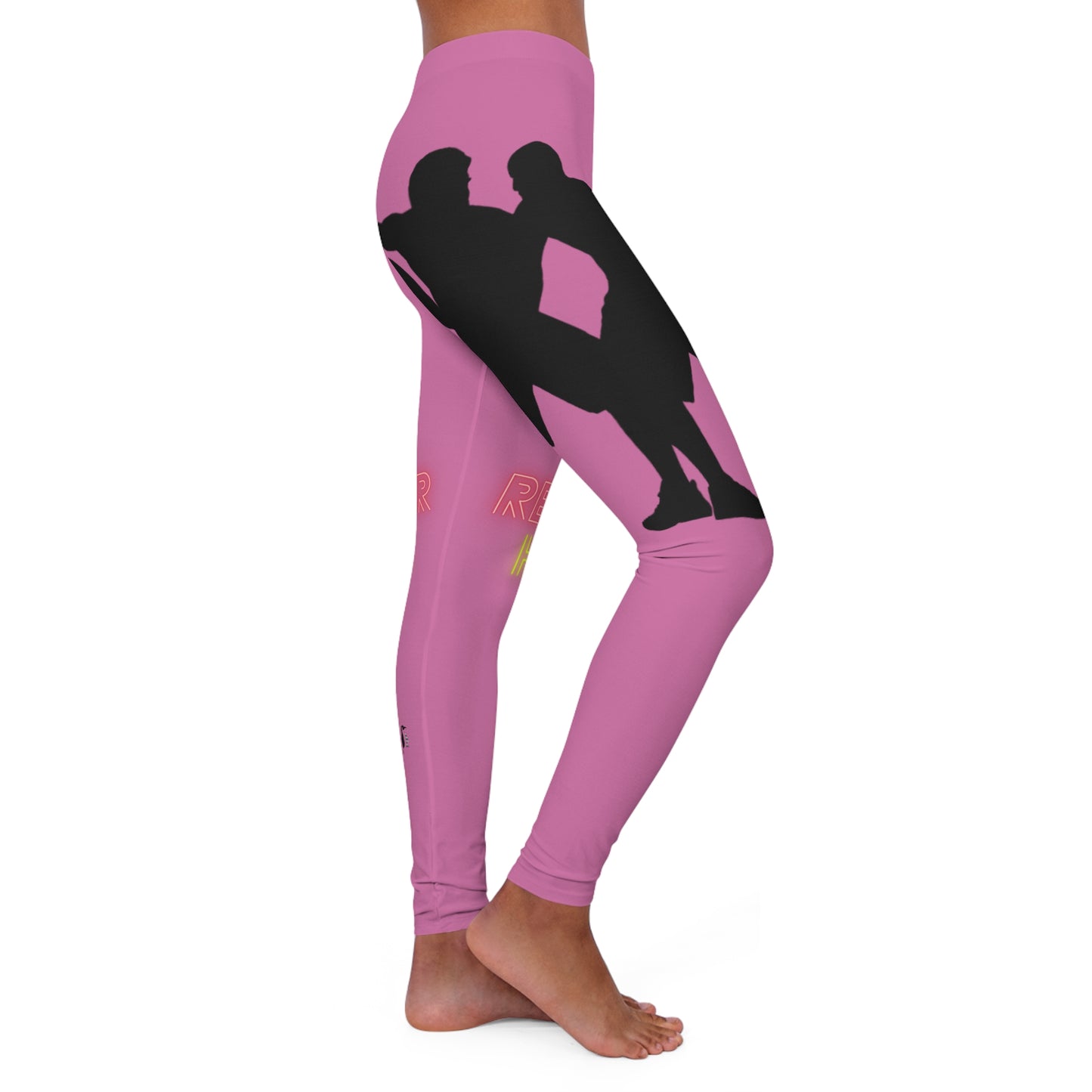 Women's Spandex Leggings: Basketball Lite Pink