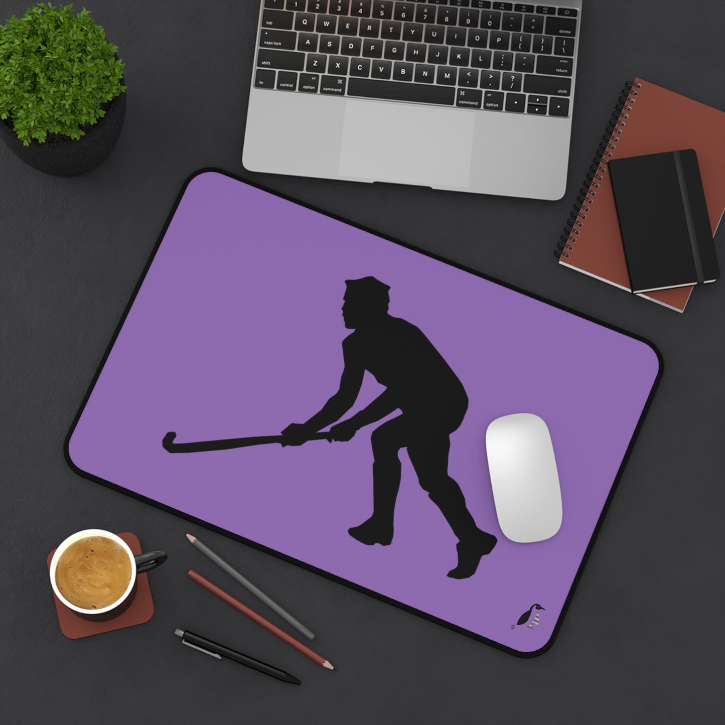 Desk Mat: Hockey Lite Purple