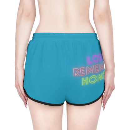 Women's Relaxed Shorts: LGBTQ Pride Turquoise