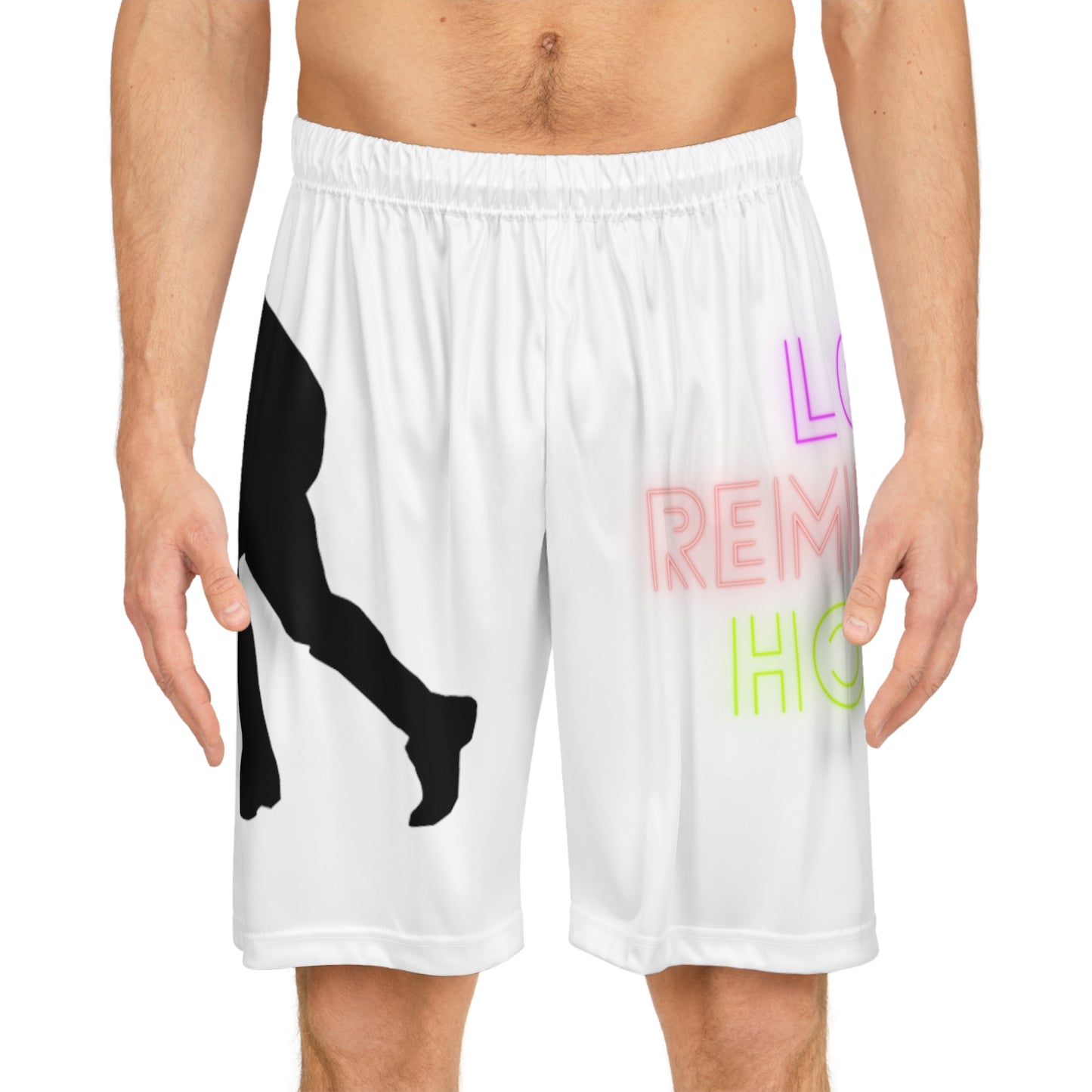 Basketball Shorts: Hockey White