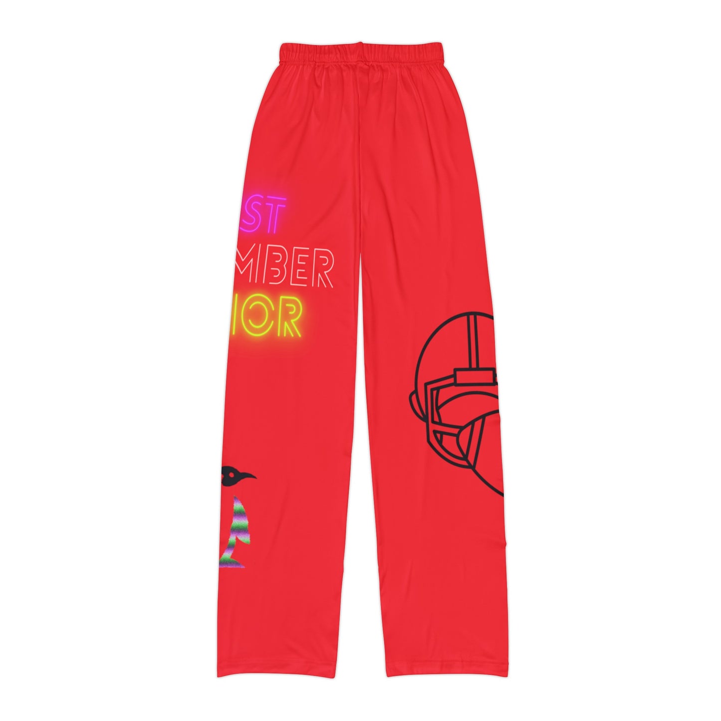 Kids Pajama Pants: Football Red