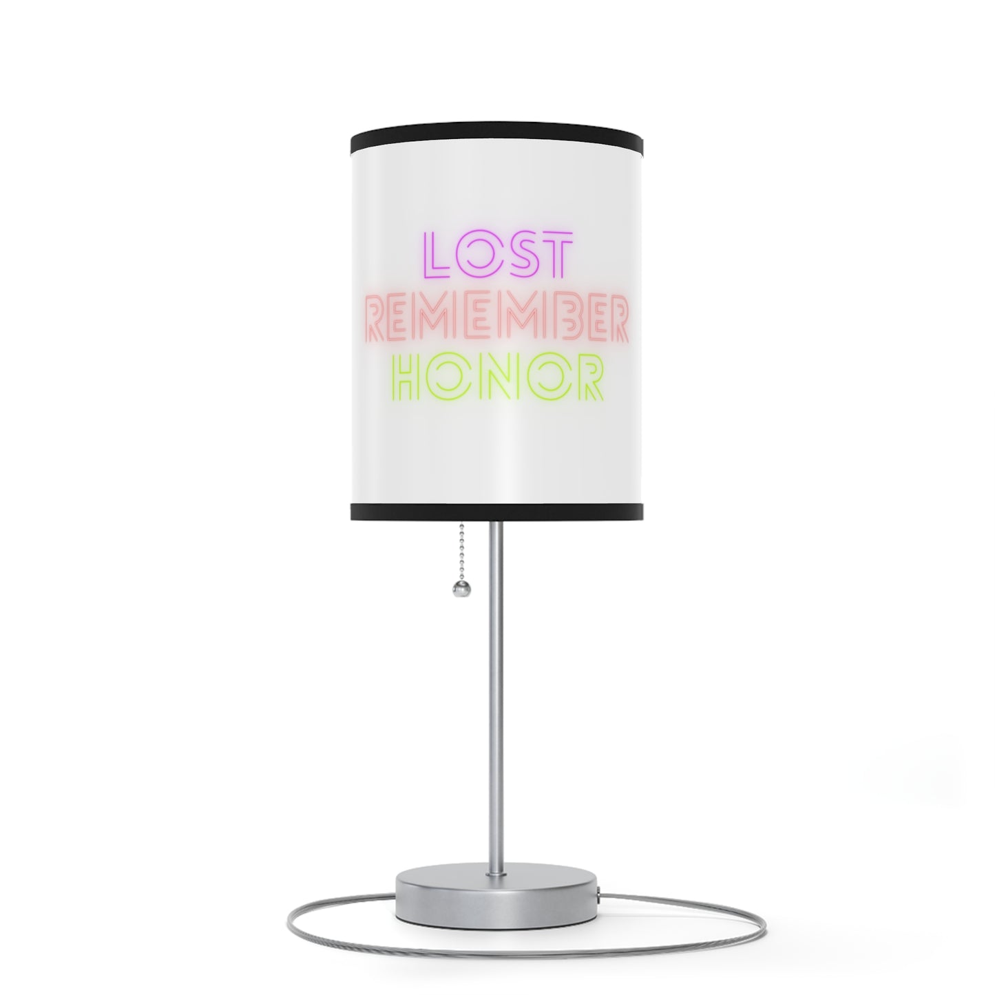 Lamp on a Stand, US|CA plug: Weightlifting White