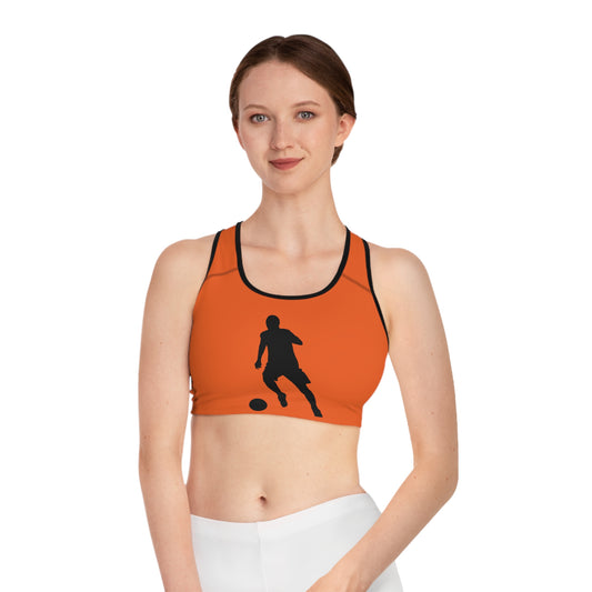 Sports Bra: Soccer Orange