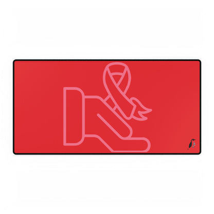 Desk Mats: Fight Cancer Red