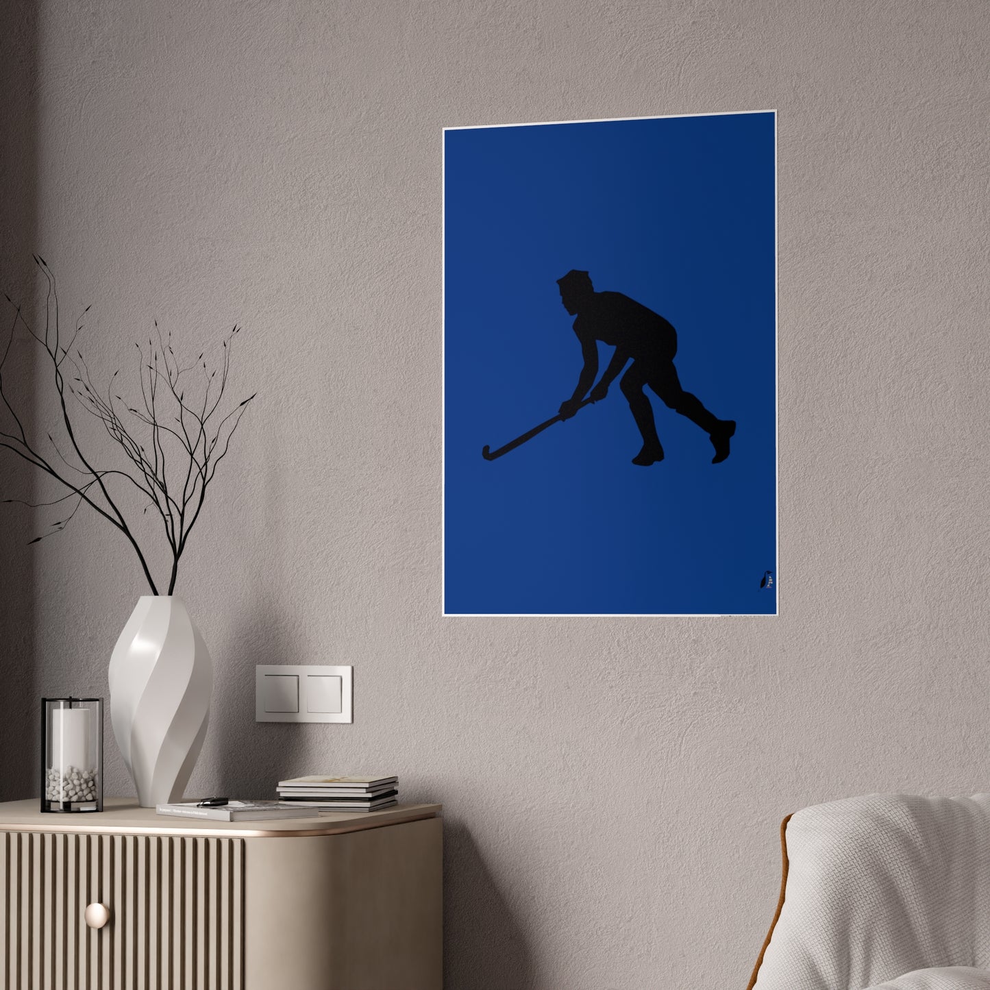 Gloss Posters: Hockey Dark Blue