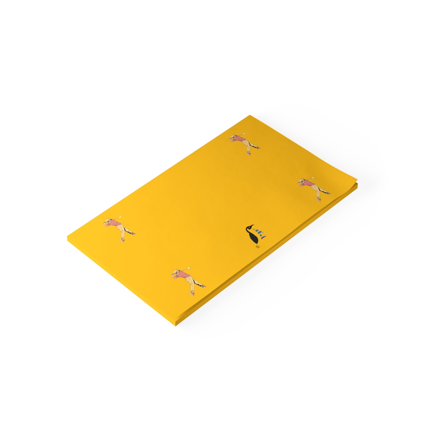 Post-it® Note Pads: Golf Yellow