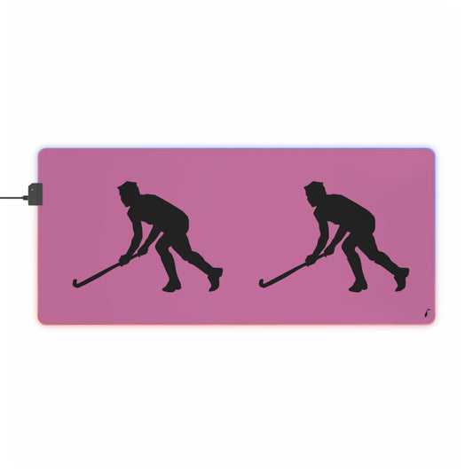LED Gaming Mouse Pad: Hockey Lite Pink