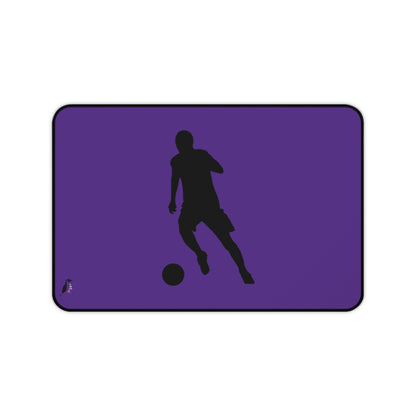 Desk Mat: Soccer Purple