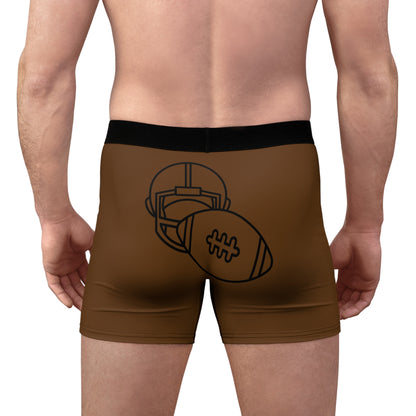 Men's Boxer Briefs Football Brown