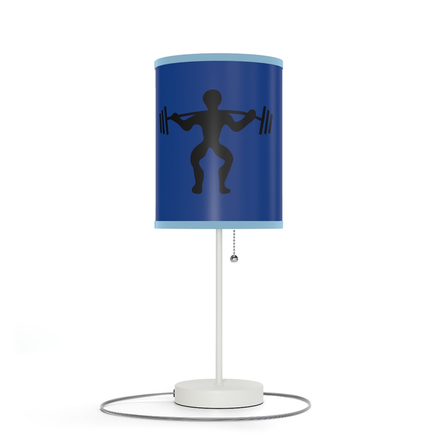 Lamp on a Stand, US|CA plug: Weightlifting Dark Blue