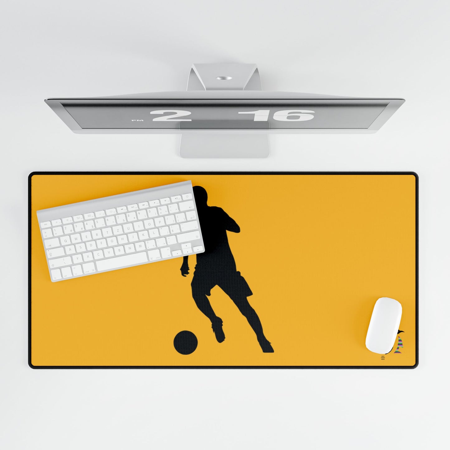 Desk Mats: Soccer Yellow