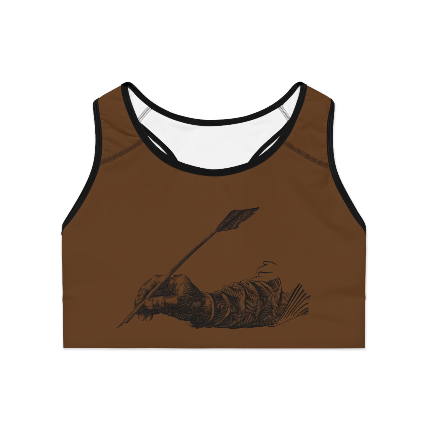 Sports Bra: Writing Brown