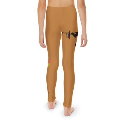 Youth Full-Length Leggings: Weightlifting Lite Brown