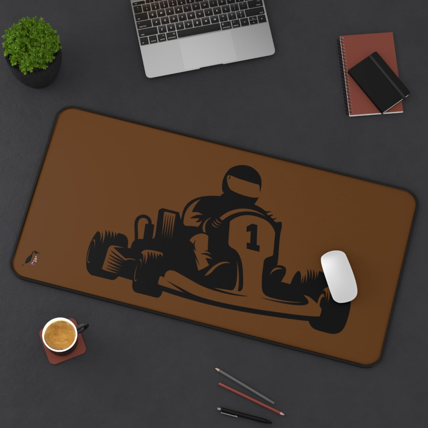 Desk Mat: Racing Brown