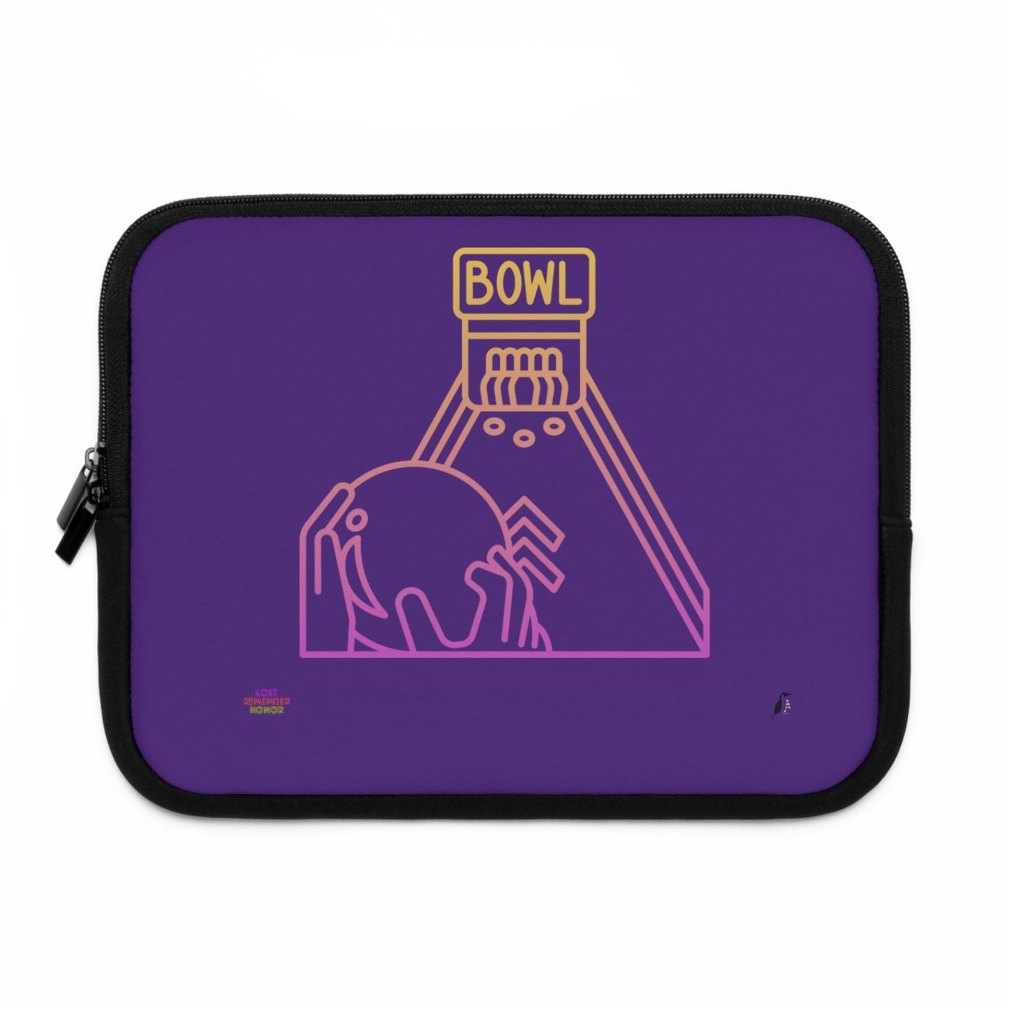 Laptop Sleeve: Bowling Purple