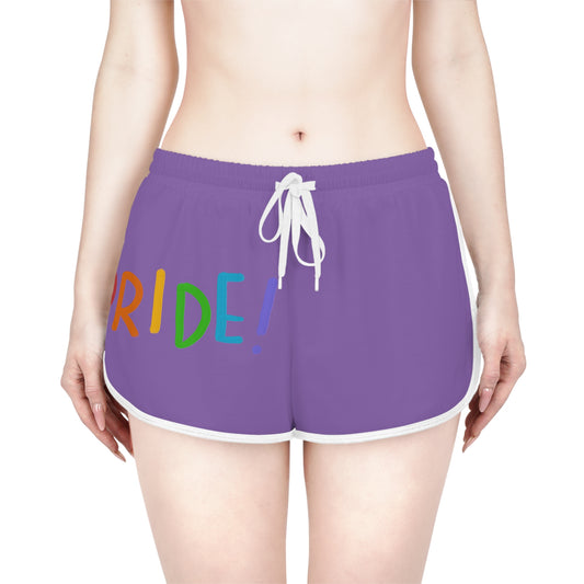 Women's Relaxed Shorts: LGBTQ Pride Lite Purple