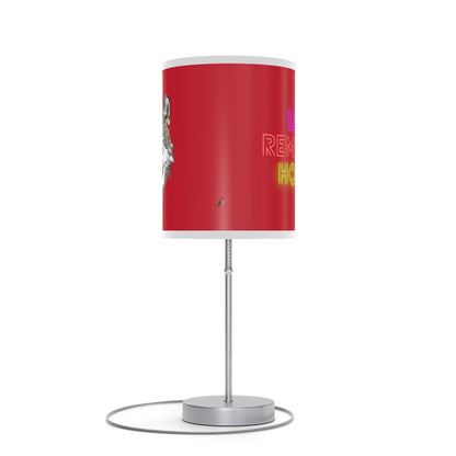 Lamp on a Stand, US|CA plug: Wolves Dark Red