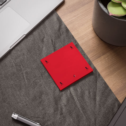 Post-it® Note Pads: Soccer Dark Red