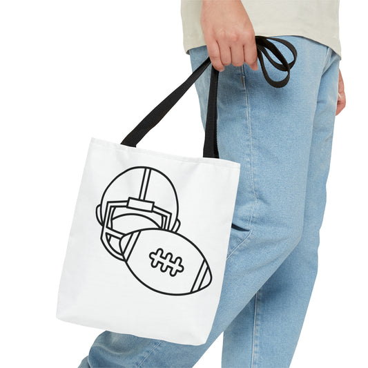 Tote Bag: Football White