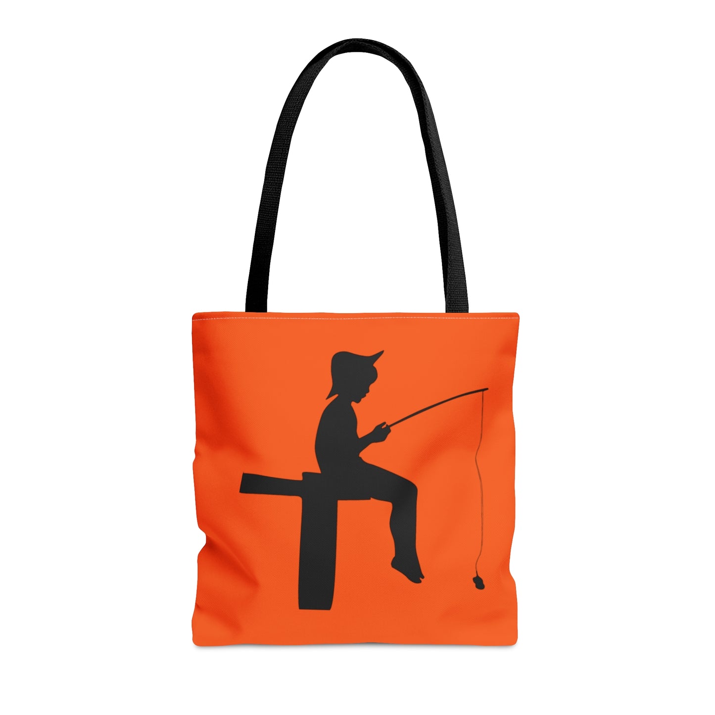 Tote Bag: Fishing Orange