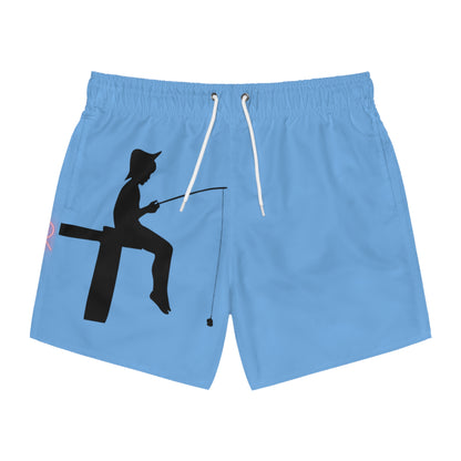 Swim Trunks: Fishing Lite Blue