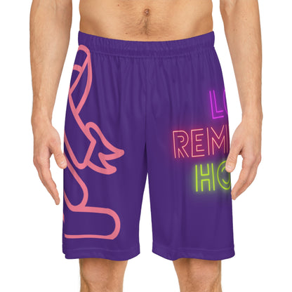 Basketball Shorts: Fight Cancer Purple