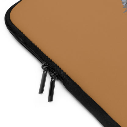 Laptop Sleeve: Wolves Lite Brown