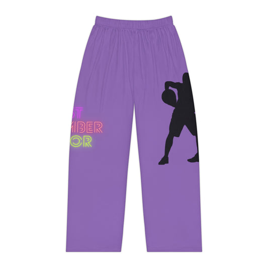 Women's Pajama Pants: Basketball Lite Purple