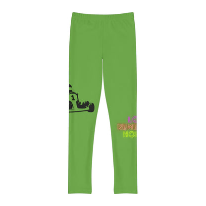 Youth Full-Length Leggings: Racing Green