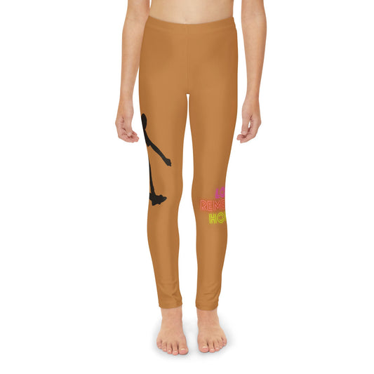 Youth Full-Length Leggings: Skateboarding Lite Brown