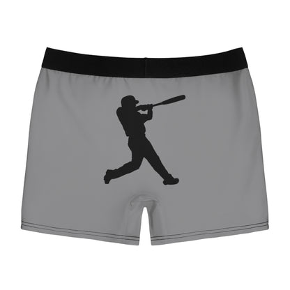 Men's Boxer Briefs: Baseball Grey