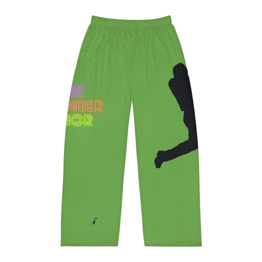 Panlalaking Pajama Pants: Baseball Green