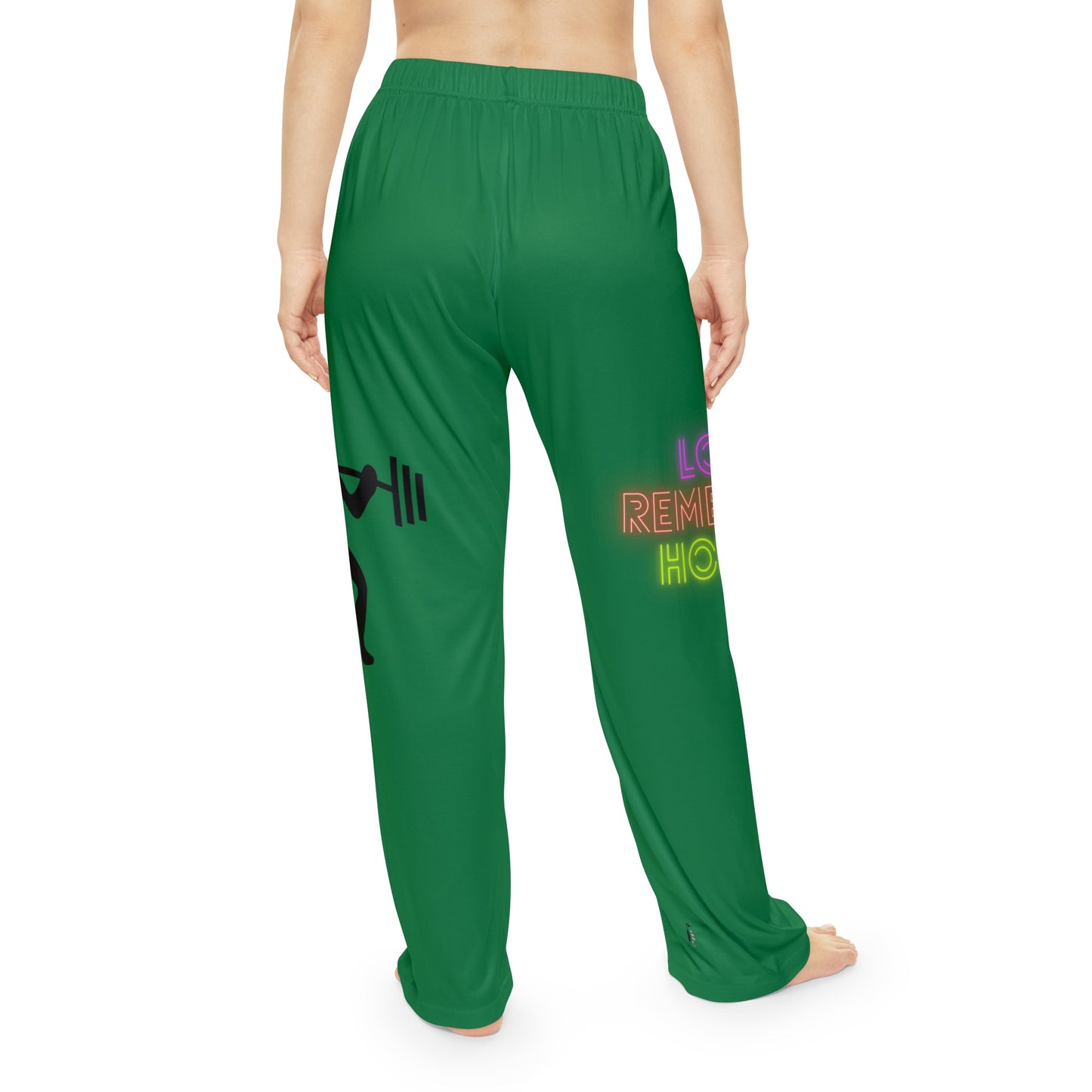 Women's Pajama Pants: Weightlifting Dark Green