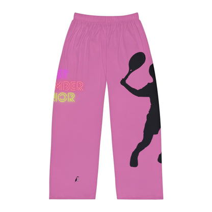 Men's Pajama Pants: Tennis Lite Pink