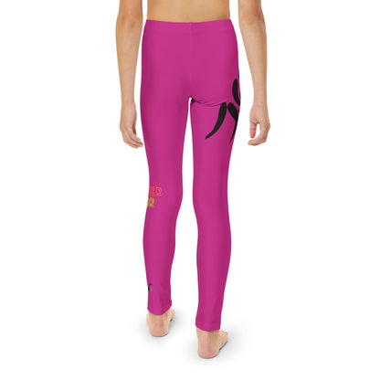 Youth Full-Length Leggings: Wrestling Pink