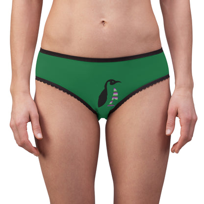 Women's Briefs: Dance Dark Green